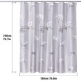 thumbnail image 2 of rideau Douche, Rideau De Douche 180x200 Cm, Rideaux De Douche Poliéster Lavable En Máquina Avec Ourlet Infrieur Lest Et 12 Crochets, Rideau Baigno, 2 of 5