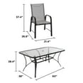 Cosco Outdoor Living Paloma 7Piece Dining Set, Gray