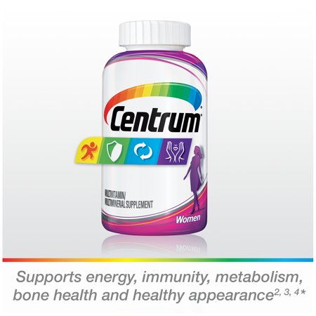 Universal Tablet Vitamins Centrum Women/Adult Multivitamin / Multimineral Supplement Tablet, Vitamin D3 (250 Count) ()