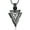 Black, variant on Constantlife Arrowhead Necklace for Men Cremation Jewelry for Ashes Urn Necklace for Ashes Of Loved One Ash Holder Necklace