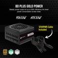thumbnail image 6 of Corsair RMe 1000W Power Supply - Internal - 3.3 V DC @ 20 A, 5 V DC @ 20 A, 12 V DC @ 83.3 A, 5 V DC @ 3 A Output - 1000 W - 1 +12V Rails - 90% Efficiency, 6 of 6