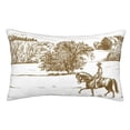 thumbnail image 1 of Balery Horse Rider In Field Funda de Cojín Estampada, Regalos para Mujeres, Regalos de Amor para Ella, Regalos para Novia o Esposa, Funda de Almohada-14"x20", 1 of 6