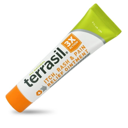 Terrasil® Itch Rash & Pain Relief MAX Strength with All-Natural Activated Minerals® 3X Action Relieves Skin Rash and Pain Faster (14gm Tube