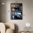 thumbnail image 5 of Golden Glam Car Night Duo Shadowbox Print Glam Wall Art by Art Remedy, Black Frame, 24 x 16, 5 of 6