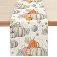 thumbnail image 2 of Pumpkins Fall Table Runner Autumn Thanksgiving Kitchen Dining Table ration for Home Party Wedding Indoor Outdoor r, 2 of 6