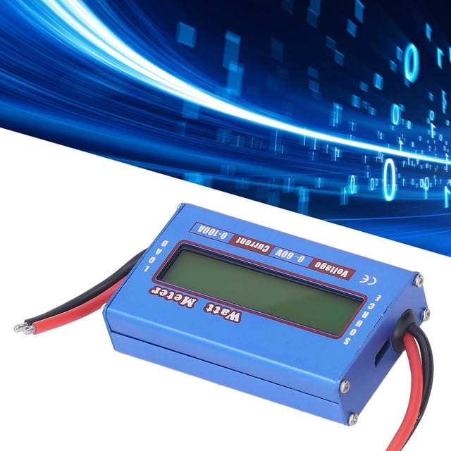 Medidor De Vatios RC, Pantalla Digital, Analizador De Potencia Multifuncional Preciso De Baja Resistencia Y Alta Resistencia Para De Barco RV