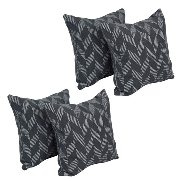 17-inch Jacquard Throw Pillows with Inserts (Set of 4) 9910-S4-ID-097