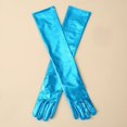 thumbnail image 1 of Guantes largos elásticos sexys para mujer, de charol, a la moda, para noche, ópera, fiesta, disfraces, guantes, 1 of 6