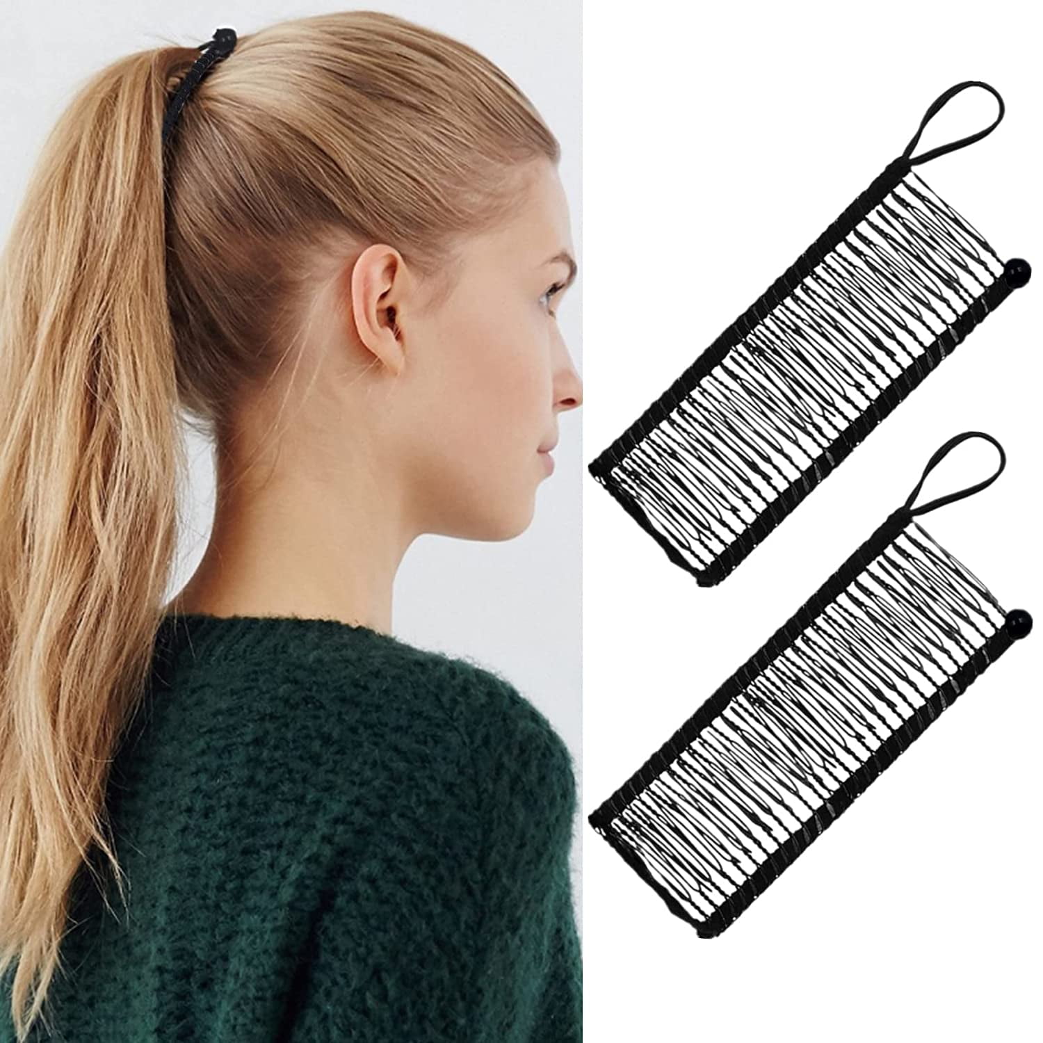 Chainplus 2 Pieces Banana Hair Clips For Women Large Size Stretch