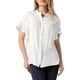 thumbnail image 1 of INSPIRAR CHIC Blusas de Manga Rizada Texturizadas de Botón Casual para Mujeres XL Blancas, 1 of 6