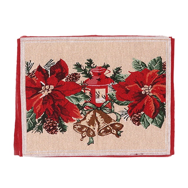Ramiter Christmas Placemats For Dining Table 43X 34Cm Seasonal Winter Xmas Snowflakes Holiday Washable Table Mats Counter Table Set