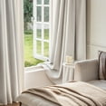 thumbnail image 3 of Curtainking Luxury Look Blackout Curtains for Bedroom, Grommet Top Ivory Home Curtains, 54 x 63 Inches, 1 Panel, 3 of 10