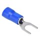 thumbnail image 4 of 50Pcs Fork Terminals Insulated Spade U Type Wire Connector 12‑10AWG Cable Crimp SV5.5‑6 Blue, 4 of 4