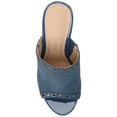 thumbnail image 5 of Journee Womens Yari Platform Espadrille Wedge Sandals, 5 of 10
