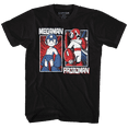 thumbnail image 1 of Mega Man Rock & Blues Black Adult T-Shirt Tee, 1 of 2
