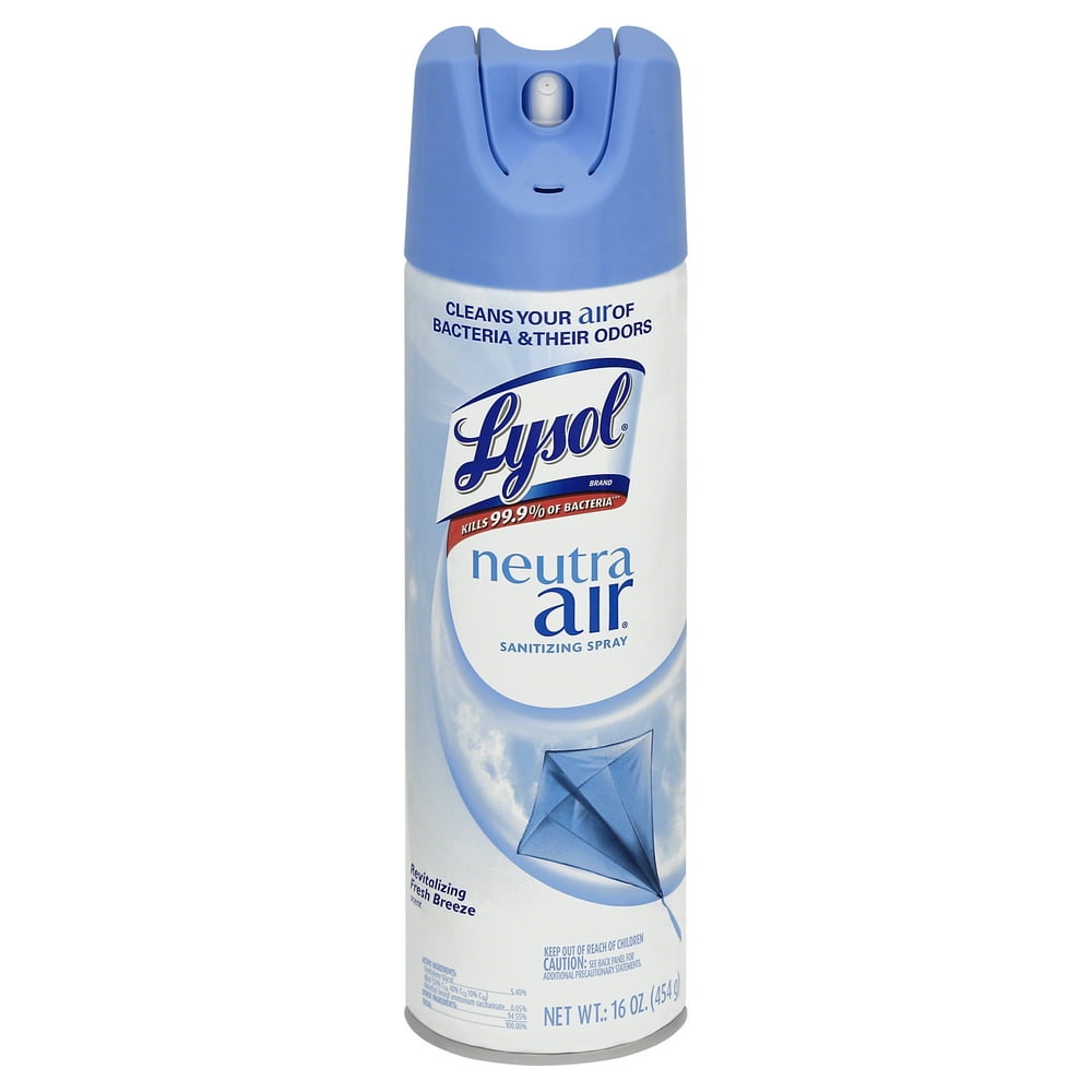 Lysol Neutra Air Sanitizing Spray, Fresh Breeze, 16oz, Air Freshener