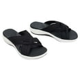 thumbnail image 2 of SMihono Sandals Womens Summer Plus Size Latest Upgrade Elastic Cross Correction Ladies Sandals Summer Slippers Slipper On Clearance, 2 of 3