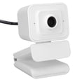 thumbnail image 3 of Web Cam, USB Computer Webcam 1080P 30fps 360° Rotation 1920 X 1080p  For Online Class For Live Broadcast For Meeting White, 3 of 8