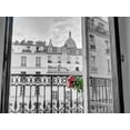 thumbnail image 2 of Frank, Assaf 14x12 White Modern Wood Framed Museum Art Print Titled - Bunch of flowers on balcony railing in an apartment of Montmartre, Paris, France, 2 of 4