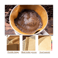 thumbnail image 2 of 200Pcs Coffee Filter Natural Unbleached Coffee Filters Cone Paper Disposable Coffee Filters for Pour Over and, 2 of 6