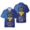thumbnail image 3 of Autism Awareness Portuguese Water Dog Accept Understand Love Hawaiian Shirt Breathable Summer Unisex Merch PWD Portie Fishing Dog Lover - 12003, 3 of 6