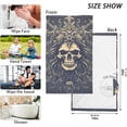 thumbnail image 5 of Coolnut Decor Skull Bath Towels Set 16×28 inches, Cotton Face Towel Water Absorbent Lightweight Quickdry Hand Towels for Bathroom Ktichen Travel Gym, 5 of 6