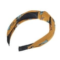 thumbnail image 5 of Unique Bargains 1 Pc Grace Skirt Pattern Wide Cross Knot Headbands for Women Yellow, 5 of 6