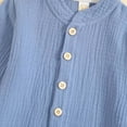 thumbnail image 4 of Hurxie Toddler Girls Clothes 2 Piece Outfits Ruffle Trim Long Sleeve Pullover Sweatshirts and Leggings Fall Clothing Sets Light Blue,18 Months, 4 of 6