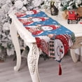 thumbnail image 5 of Mantel de lino y algodón navideño, mantel de granja con muñeco de nieve navideño, mesa familiar de cocina, decoración de fiesta familiar, 5 of 5
