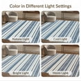thumbnail image 7 of ODIKA Layering Gingham Crossbar Horizontal Bands Felpudo Striped Front for Playroom, Bedroom, Reading Nook, Pet Friendly & Kids Safe Play, 7 of 7