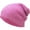 (1.Heather) Hot Pink, variant on Tri-Tone Slouch Beanie Snug Baggy Fit Skull Cap Winter Hat Ski