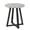 Gray, variant on Adjustable Height Round Bar Table with Black Top and Metal Base, Space Saving Cocktail Table for Living Room, 24 Inch Diameter, MDF and Metal