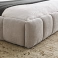 thumbnail image 6 of Queen Bed Frame with Thick Fabric, Chenille Fabric Grounded Queen Size Platform Bed with Headboard and Solid Frame, No Box Spring Needed, Upholstered Bed Frame Queen & Soft Bed Frame, 6 of 8