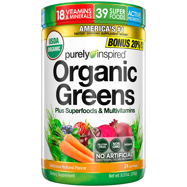 Purely Inspired Organic Super Greens Powder with Superfoods