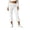 AM13_White, variant on Lumtrix Women Fold Over Capri Pants Mid Rise Foldover Yoga Leggings Knee Length Cropped Flared Bell Bottom Capris White 2XL