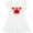 AA-White, variant on Inktastic Cute Red Crab Girls Toddler Dress