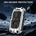 thumbnail image 4 of Key Fob Cover Compatible with Mazda 3 Hatchback CX4 CX5 CX8 CX9 CX-30 Keychain Case Holder Protector,Silver, 4 of 5