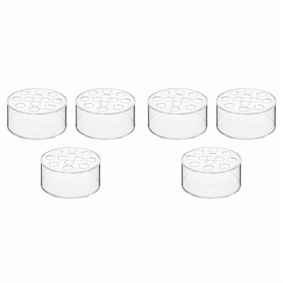 6 Pcs Acrylic Floral Centerpiece for Dining Table Decorations Wedding Round Flower Vase 12 Holes Centerpiece Vases