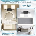 thumbnail image 6 of SILAMPDI 2-Light Anti-Rust Matte Black Dimmable Vanity Light with Milky White Glass Shades, 6 of 6