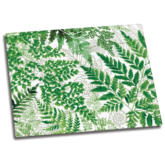 CounterArt Fernery 3mm Tempered Glass Cutting Board