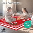 thumbnail image 4 of ODIKA 6'x9' Machine Washable Non-Slip Area Rug, Festive Jolly Santa Sleigh Winter Holiday Pathway Decoration High Traffic Rug with Pad, Red, 605907, 4 of 8