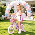thumbnail image 5 of Korimefa 12 inch Girls Kids Bike Ages 3-6 Years Old Children, Toddler Bike with Training Wheels, Perfect for Beginner Riders Learning to Ride, Easy to Assemble, Purple, 5 of 13