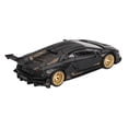 thumbnail image 4 of Lamborghini Aventador "LB-Works" Matt Black with Carbon Hood Limited Edition 1/64 Diecast Model Car by Mini GT, 4 of 6
