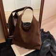 thumbnail image 6 of Women Suede Shoulder Bag Fall Winter Fashion Crossbody Purse Handbag Tote, 6 of 6