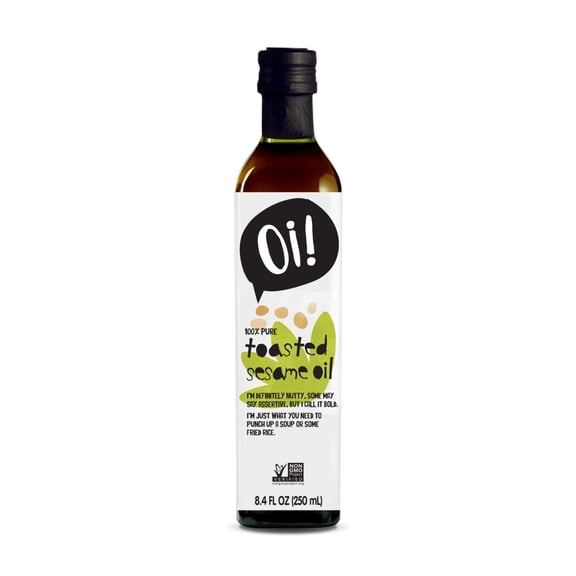 Oi - Toasted Sesame Oil for Asian Cooking and Baking - 8.4 Oz, Case of 6