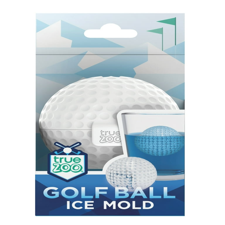 TrueZoo White Silicone Golf Ball Ice Mold Keep Your Drink Below