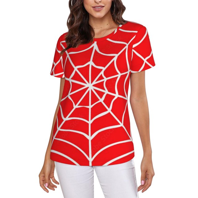 Spider-Man Women's Crew Neck Short Sleeve T-Shirt