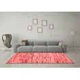thumbnail image 3 of Ahgly Company Indoor Rectangle Abstract Red Contemporary Area Rugs, 2' x 5', 3 of 4