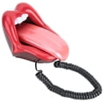 thumbnail image 1 of Teléfono de Escritorio Multifuncional ANGGREK Rojo Con Forma De Lengua Grande Para Oficina, 1 of 8