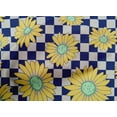 thumbnail image 4 of oneOone Cotton Cambric Blue Fabric Sunflower Floral Sewing Craft Projects Fabric Prints By Yard 56 Inch Wide, 4 of 4